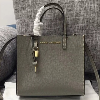 Mark Jacobs 2019 Leather Women Tote Shoulder Bag,23cm - 마크제이콥스 2019 레더 여성용 토트 숄더백,MJB0136 ,23cm,그레이