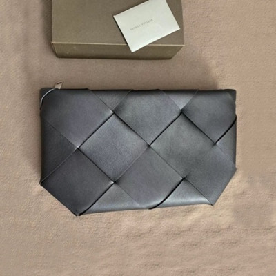 Bottega Veneta 2019 Leather Clutch Bag,35cm - 보테가 베네타 2019 레더 남여공용 클러치백,577771, BVB0356,35cm,블랙