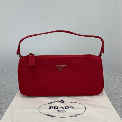 Prada 2019 Nylon Hobo Tote Shoulder Bag,24.5CM - 프라다 2019 나일론 호보 토트 숄더백,PRAB0067,24.5cm,레드