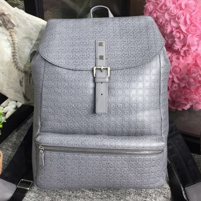 Ferragamo 2019 Leather Back Pack ,42CM - 페레가모 2019 레더 남성용 백팩 FGMB0008,42cm,그레이