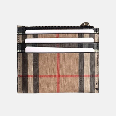 Burberry 2019 Canvas Card Purse  - 버버리 남여공용 캔버스 카드 퍼스 BURW0087.Size(10CM).브라운