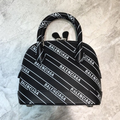 Balenciaga 2019 Ville Top Handle Shoulder Bag,18CM - 발렌시아가 2019 빌 탑 핸들 숄더백,BGB0462,18CM,블랙