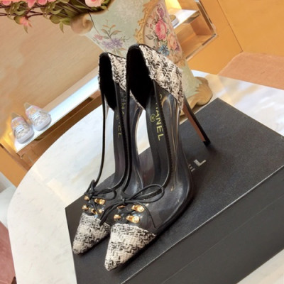 Chanel 2019 Ladies Pumps High Heel - 샤넬 2019 여성용 펌프스 하이힐,CHAS0025.Size(225 - 250).화이트