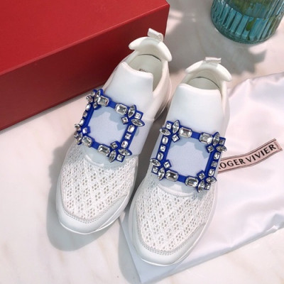 Roger Vivier 2019 Ladies Running Shoes - 로저비비에 2019 여성용 런닝 슈즈, RVS0005.Size(225 - 245).화이트+블루