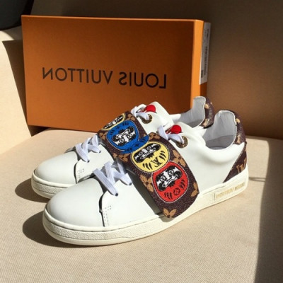 Louis Vuitton 2019 Ladies Leather Sneakers - 루이비통 2019 여성용 레더 스니커즈 LOUS0012.Size(225 - 250),화이트