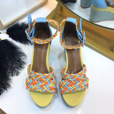 Hermes 2019 Ladies Wedge Sandal - 에르메스 2019 여성용 웨지 샌들 HERS0027,Size(225-245).옐로우