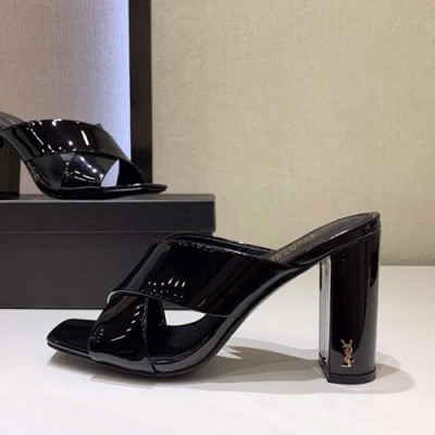 Saint Laurent 2019 Ladies High Heel Slipper - 입생로랑 2019 여성용 하이힐 슬리퍼,SLS0027.Size(225 - 245).블랙