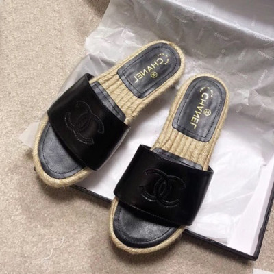 Chanel 2019 Ladies Slipper - 샤넬 2019 여성용 슬리퍼 CHAS0137.Size(225 - 250).블랙