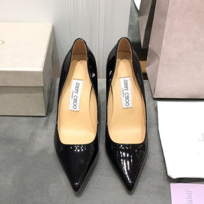 Jimmy Choo 2019 Ladies Leather Pumps High Heel - 지미츄 2019 여성용 레더 펌프스 하이힐 JIMS0029.Size(225 - 245).블랙