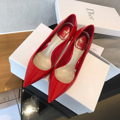 Dior 2019 Ladies Leather Pumps High Heel - 디올 2019 여성용 레더 펌프스 하이힐 DIOS0005,Size(225 - 245).레드