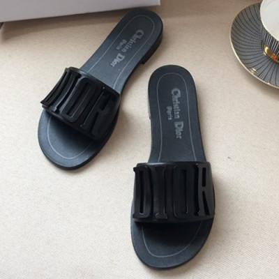 Dior 2019 Ladies Leather Slipper - 디올 2019 여성용 레더 슬리퍼 DIOS0006.Size (225 - 250).블랙