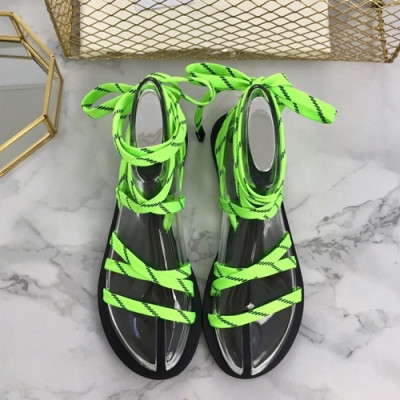 Balenciaga 2019 Ladies Strap Sandal - 발렌시아가 2019 여성용 스트랩 샌들 BALS0009,Size(225 - 255).라이트그린