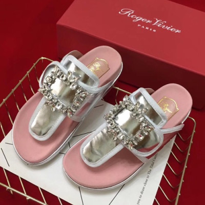 Roger Vivier 2019 Ladies Slipper - 로저비비에 2019 여성용 슬리퍼 RVS0041.Size(220 - 250).핑크+실버