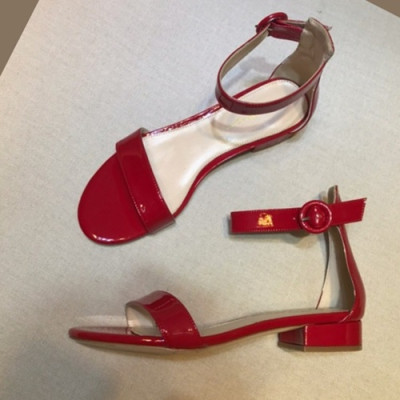 Gianvito Rossi 2019 Ladies Leather Sandal - 지안비토 로시 2019 여성용 레더 샌들 GRS0014.Size(225 - 245).레드