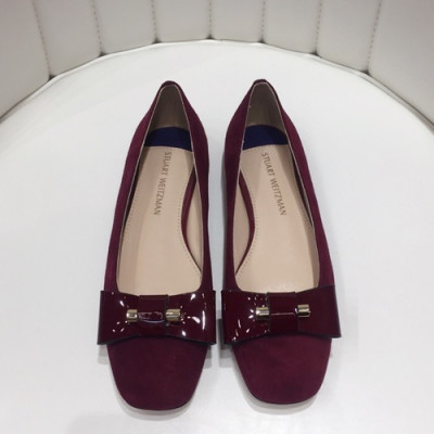 Stuart Weitzman 2019 Ladies Suede Flat Shoes - 슈트어트 와이츠먼 2019 여성용 스웨이드 플랫슈즈 STUS0003.Size(225 - 245).와인