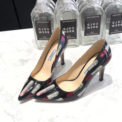 Prada 2019 Ladies Leather Pumps High Heel - 프라다 2019 여성용 레더 펌프스 하이힐, PRAS0031.Size(225 - 245).블랙