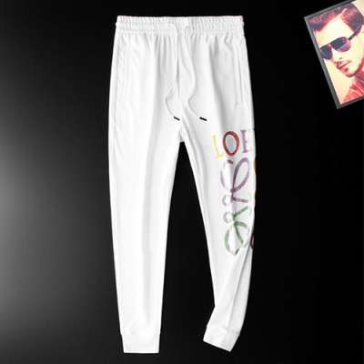 Loewe 2019 Mens Casual Cotton Trianing Pants - 로에베 남성 캐쥬얼 코튼 트레이닝 팬츠 LOETP0011.Size(M - 3XL).블랙