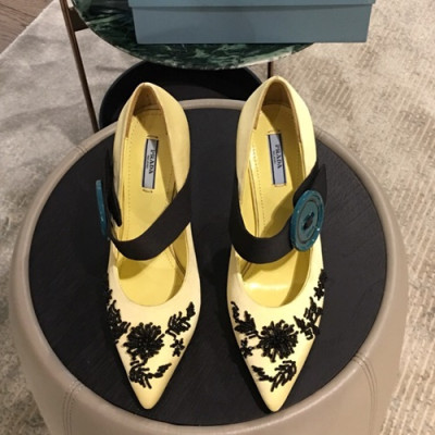 Prada 2019 Ladies Pumps High Heel - 프라다 2019 여성용 펌프스 하이힐, PRAS0041.Size(225 - 250).옐로우