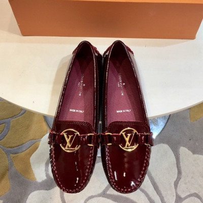 Louis Vuitton 2019 Ladies Leather Loafer  - 루이비통 2019 여성용 레더 로퍼 LOUS0049 , Size (225 - 255),와인