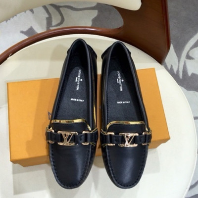 Louis Vuitton 2019 Ladies Leather Loafer  - 루이비통 2019 여성용 레더 로퍼 LOUS0059, Size (225 - 255),블랙