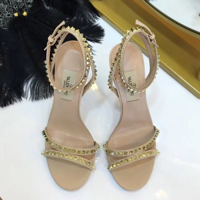 Valentino 2019 Ladies High Heel Sandal - 발렌티노 2019 여성용 하이 힐 샌들, VTS0035,Size(225 - 245),베이지