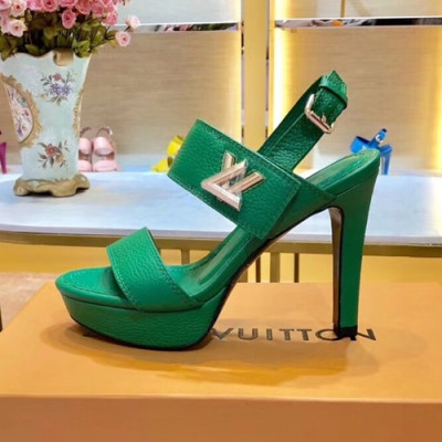 Louis Vuitton 2019 Ladies Leather High Heel Sandal - 루이비통 2019 여성용 레더 하이힐 샌들 LOUS0092,Size(220 - 255).그린