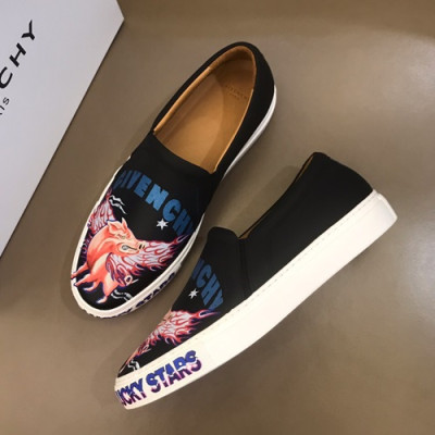 Givenchy 2019 Mens Leather Slip-On - 지방시 2019 남성용 레더 슬립온 GIVS0003,Size(240 - 270).블랙