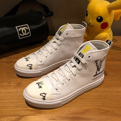 Louis vuitton 2019 Mens Leather Sneakers  - 루이비통 2019 남성용 레더 스니커즈 LOUS0101,Size(240 - 270).화이트