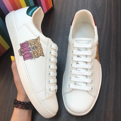 Gucci 2019 Mm/Wm Leather Sneakers - 구찌 2019 남여공용 레더 스니커즈 GUCS0141,Size(225 - 270).화이트