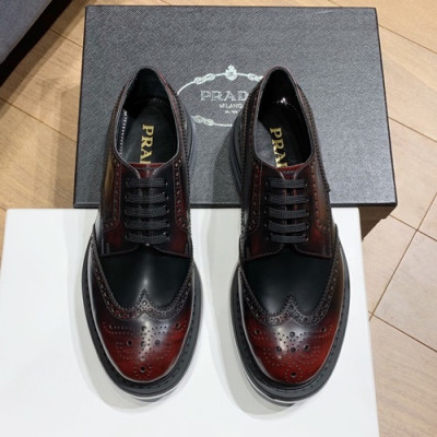 [매장판]Prada 2019 Mens Leather Loafer - 프라다 2019 남성용 레더 로퍼 PRAS0057.Size(240 - 275).레드