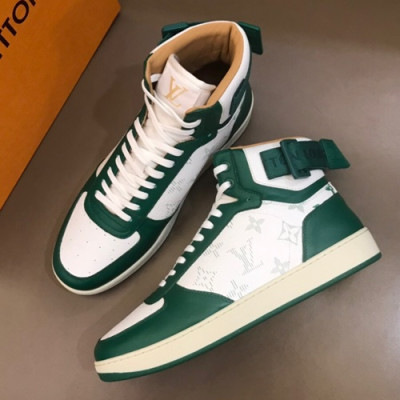 Louis vuitton 2019 Mens Leather Sneakers  - 루이비통 2019 남성용 레더 스니커즈 LOUS0127,Size(245 - 270).화이트+그린