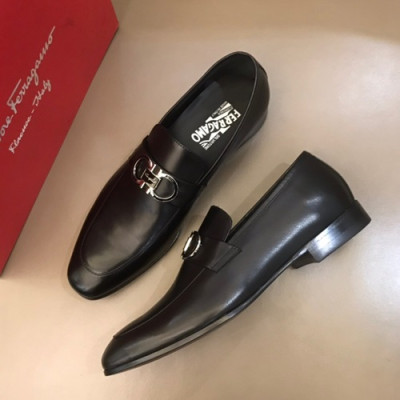 Ferragamo 2019 Mens Leather Loafer - 페라가모 2019 남성용 레더 로퍼 FGMS0034,Size(240 - 270).블랙