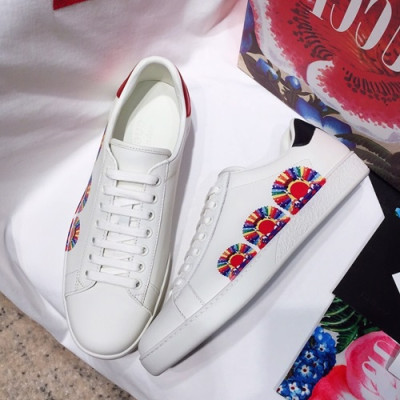 Gucci 2019 Mm/Wm Leather Sneakers - 구찌 2019 남여공용 레더 스니커즈 GUCS0161,Size(225 - 270).화이트