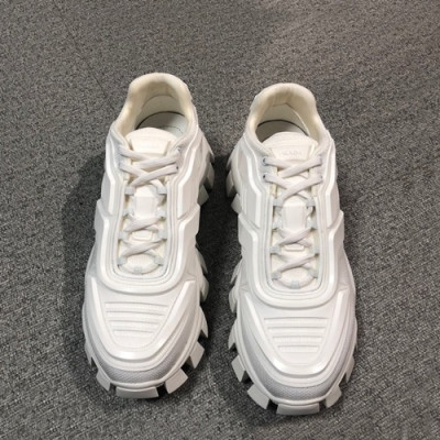 [매장판]Prada 2019 Mens Leather Running Shoes  - 프라다 2019 남성용 레더 투톤 런닝 슈즈 PRAS0067.Size(245 - 265).화이트