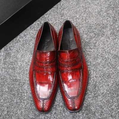 Berluti 2019 Mens Leather Oxford Shoes -  벨루티 2019 남성용 레더 옥스퍼드 슈즈 BERTS0006.Size(245 - 270).레드