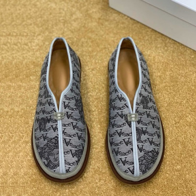 Versace 2019 Mens Canvas Slip On - 베르사체 2019 남성용 캔버스 슬립온 VERS0010.Size (245 - 270).그레이