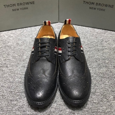 Thom Brown 2019 Mens Leather Oxford Shoes - 톰브라운 2019 남성용 레더 옥스퍼드 슈즈,THOMS0004, 사이즈 (245 - 270),블랙