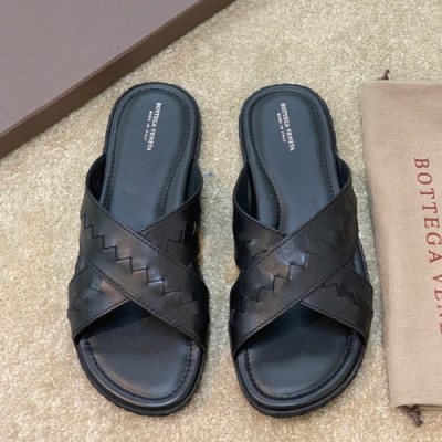 Bottega Veneta 2019 Mens Leather Slipper - 보테가베네타 2019 남성용 레더 슬리퍼, BVS0013.Size(245 - 265).블랙