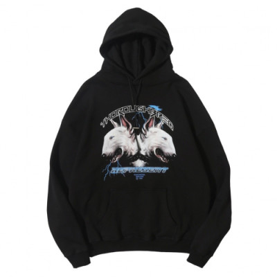 Represent Mm/Wm Wolf Logo Cotton Hoodie - 리프리젠트 남자 울프 로고 코튼 후드티 Rep01x.Size(s - xl).블랙