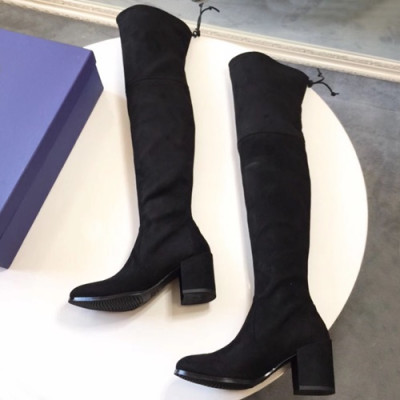 Stuart Weitzman 2019 Ladies Suede Boots - 슈트어트 와이츠먼 2019 여성용 스웨이드 부츠 STUS0032,Size(225-245),블랙