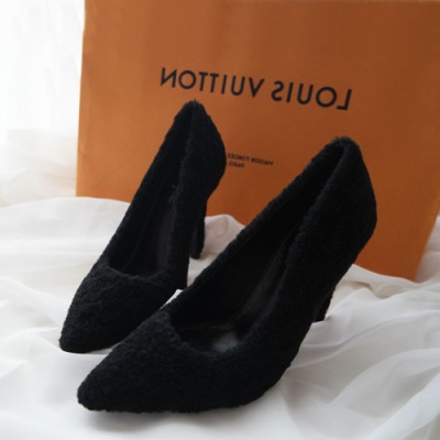 Louis Vuitton 2019 Ladies Wool Pumps High Heel - 루이비통 2019 여성용 울 펌프스 하이힐 LOUS0168.Size(225 - 255).블랙