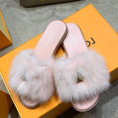 Louis Vuitton 2019 Ladies Mink Fur Slipper - 루이비통 2019 여성용 밍크퍼 슬리퍼 LOUS0183,Size(225 - 250).연핑크