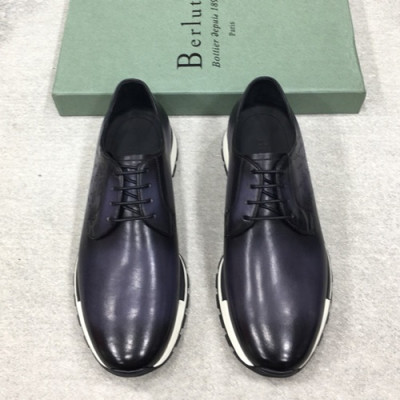 Berluti 2019 Mens Leather Sneakers -  벨루티 2019 남성용 레더 스니커즈 BERTS0008.Size(245 - 270).네이비