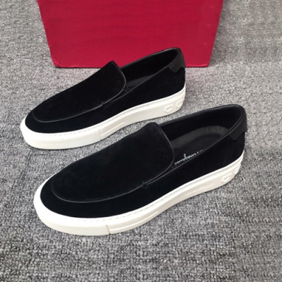 Ferragamo 2019 Mens Suede Slip On - 페라가모 2019 남성용 스웨이드 슬립온, FGMS0055,Size(245 - 265).블랙