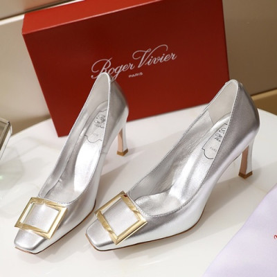 Roger Vivier 2019 Ladies Leather  Pumps High Heel - 로저비비에 2019 여성용 펌프스 하이힐 RVS0063.Size(225 - 250),실버