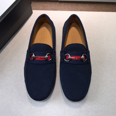 Gucci 2019 Mens Suede Loafer - 구찌 2019 남성용 스웨이드 로퍼 GUCS0189.Size(240 - 270).네이비