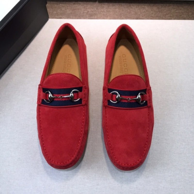 Gucci 2019 Mens Suede Loafer - 구찌 2019 남성용 스웨이드 로퍼 GUCS0191.Size(240 - 270).레드