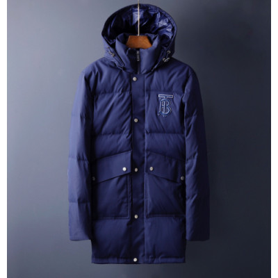 Burberry 2019 Mens Logo Long Down Padding - 버버리 2019 남성 로고 롱다운 패딩 Bur0868x.Size(m - 2xl).블루