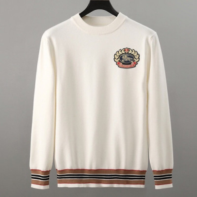 Burberry 2019 Mens Retro Logo Crew - neck Sweater - 버버리 2019 남성 레트로 로고 크루넥 스웨터  Bur0895x.Size(m - 3xl).2컬러(블랙/화이트)