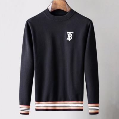 Burberry 2019 Mens Retro Logo Crew - neck Sweater - 버버리 2019 남성 레트로 로고 크루넥 스웨터  Bur0896x.Size(m - 3xl).2컬러(블랙/화이트)